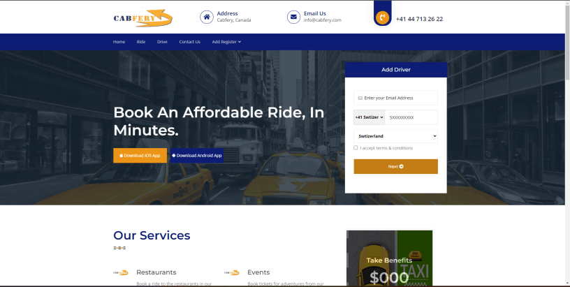 Cab Fery Website Image